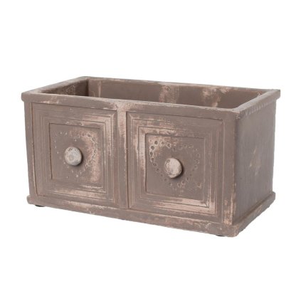 CEMENT OBAL 2-ŠUFLÍK BROWN 24,5x13xh12,5CM