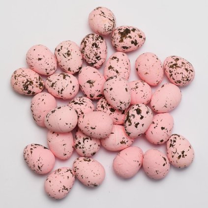 VEĽKONOČNÉ VAJÍČKA RUŽOVÉ 2,5CM CENA ZA 30KS