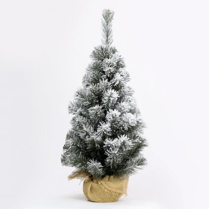 Vianočný strom prírodný zasnežený 65cm zaťažený