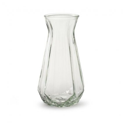 Váza sklenená priehľadná 18x11,5cm