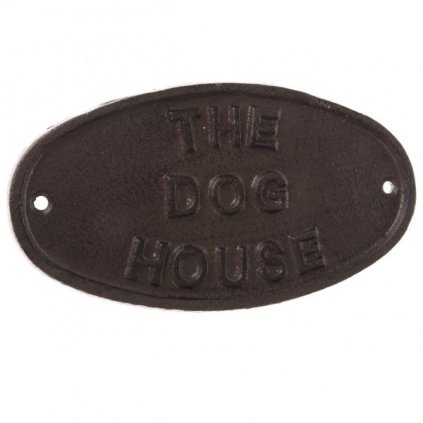 Dekorácia na stenu The Dog House liatina 17×9×0,5cm