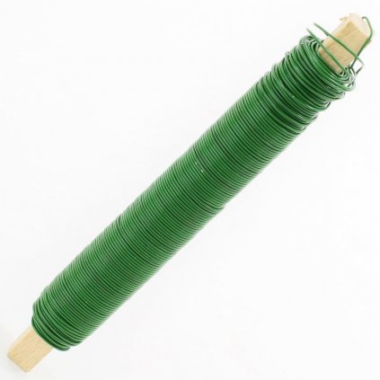 Drôt navíjaný zelený 0,65mm/100g