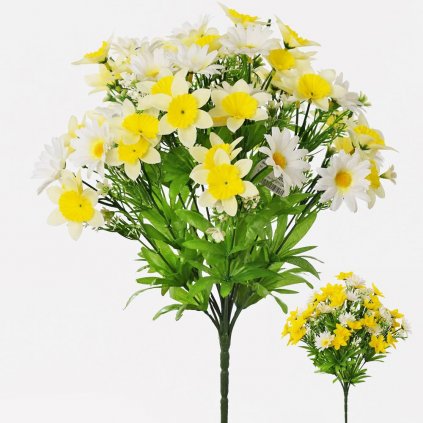 KYTICA JARNÁ NARCIS+MARGARÉTA 2F 40cm