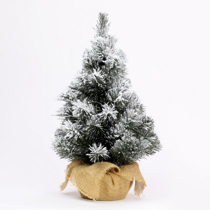 Vianočný strom prírodný zasnežený 50cm zaťažený