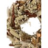 Handmade veniec z preparovanej sušiny - hnedý, 49cm