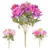 KYTICA RUŽA, HORTENZIA x7 38CM RUŽOVÝ MIX/3F