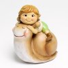 CHLAPČEK NA SLIMÁKOVI POLYRESIN 9*7*11.5CM