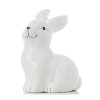 VELKONOČNÁ DEKORÁCIA ZAJAC SEDIACI BIELY KERAMIKA 11*8*14,5CM