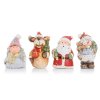 Figúrky - keramika, vianočné, mix 4, 4 x 3 x 7cm - cena za 1ks
