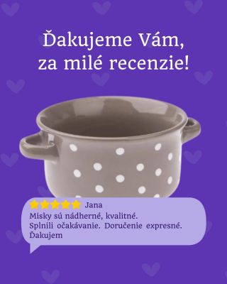 💜 Ďakujeme za vaše milé slová 💜 Vaše recenzie nám robia obrovskú radosť a posúvajú nás ďalej ✨ Každé hodnotenie je pre nás...