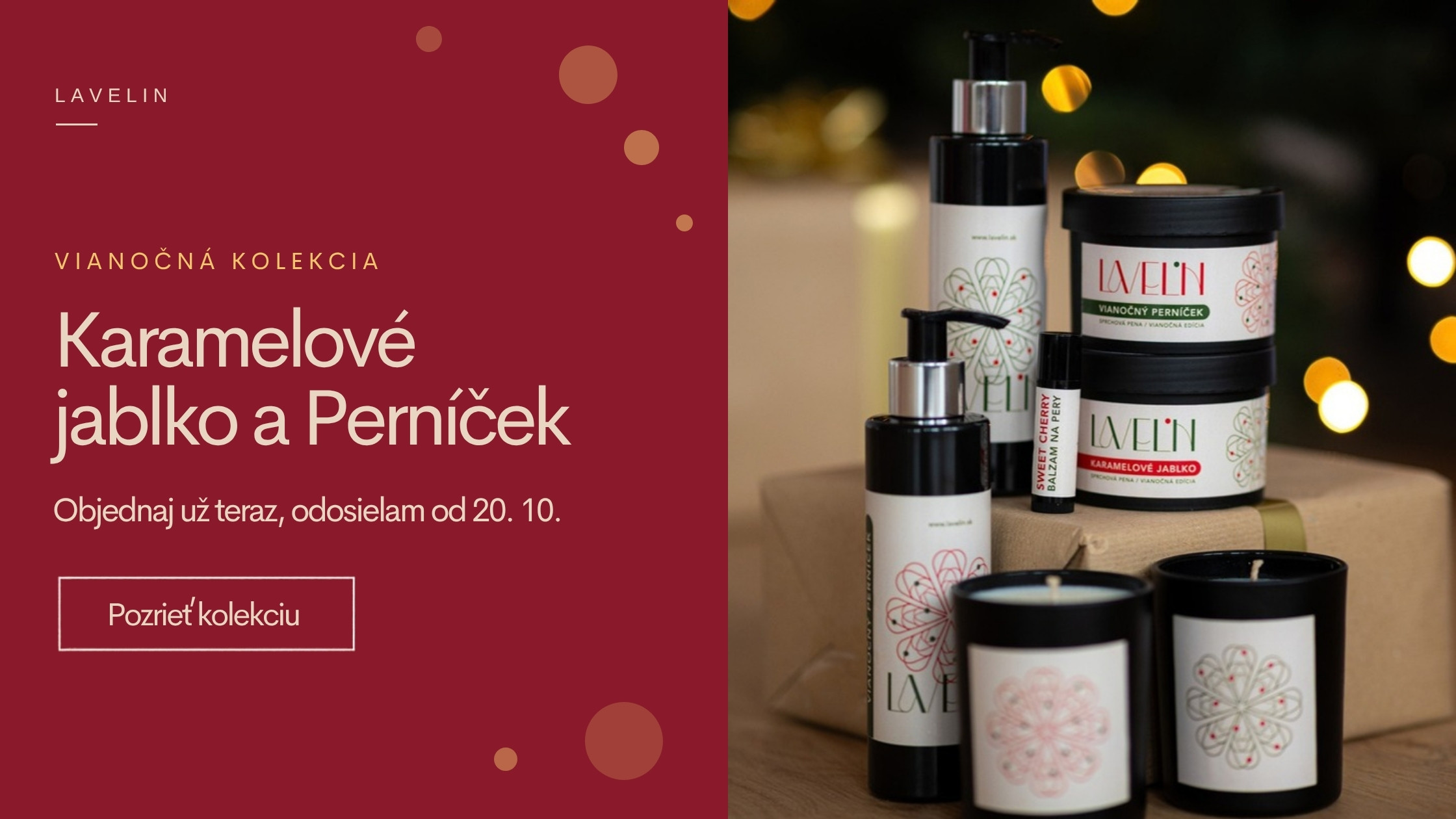 Vianočná kolekcia Karamelové jablko a Perníček na predobjednávku, odosielam od 20. 10.