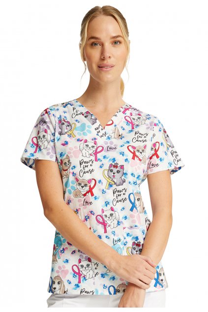 zdravotnicka-halena-cherokee-s-potiskem-pejsku-a-kocicek-ck616-pwfc-01