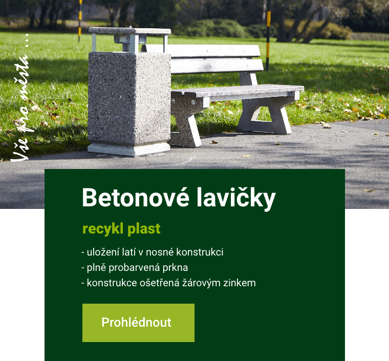 Betonové lavičky