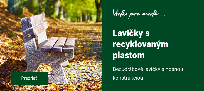 Parkové lavičky - Laty recykl plast