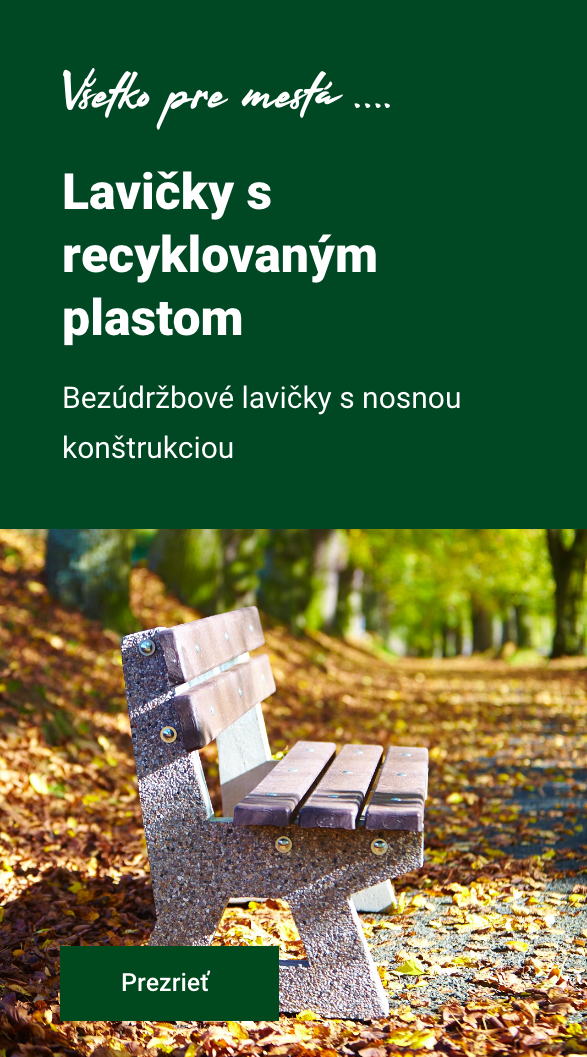 Parkové lavičky - Laty recykl plast