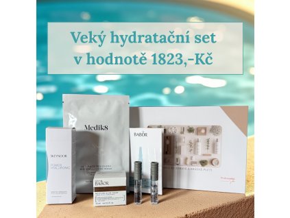 Veký hydratační set v hodnotě 1840, Kč za horkou letní cenu 690, Kč 2