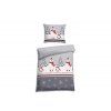 flanelove povleceni Noras silber Flanell