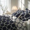Kogge blau Microfaser Bettwäsche Bett 3
