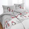 Renun grau Flanell Bettwäsche Bett 2 2