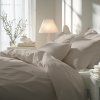 Karo five leinen Satin Bettwäsche Bett 3