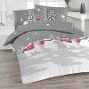 Dines grau Flanell Bettwäsche Bett 2