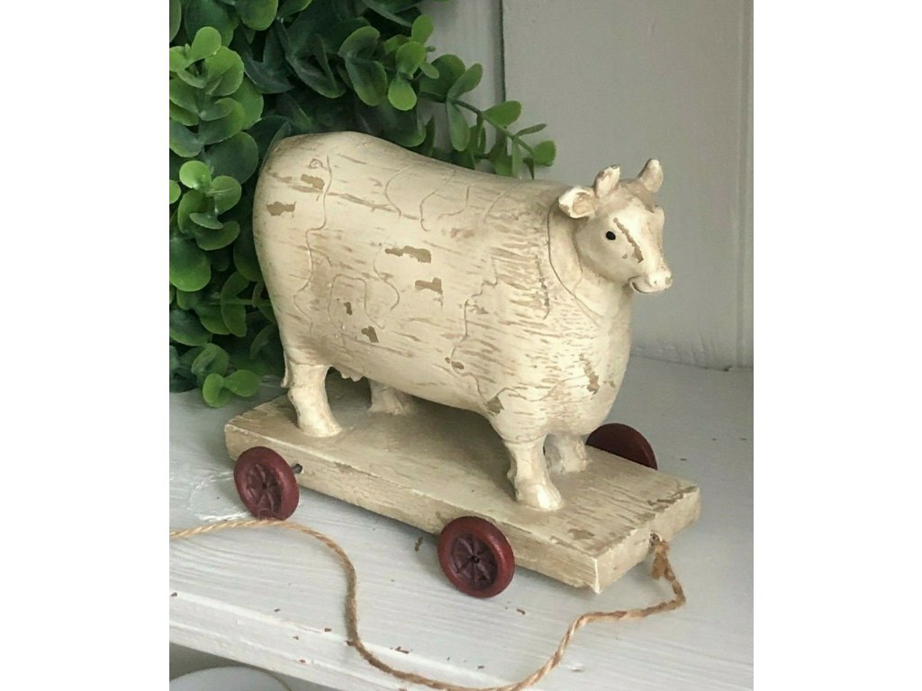 CLAYRE EEF Kuh auf Rädern Holz