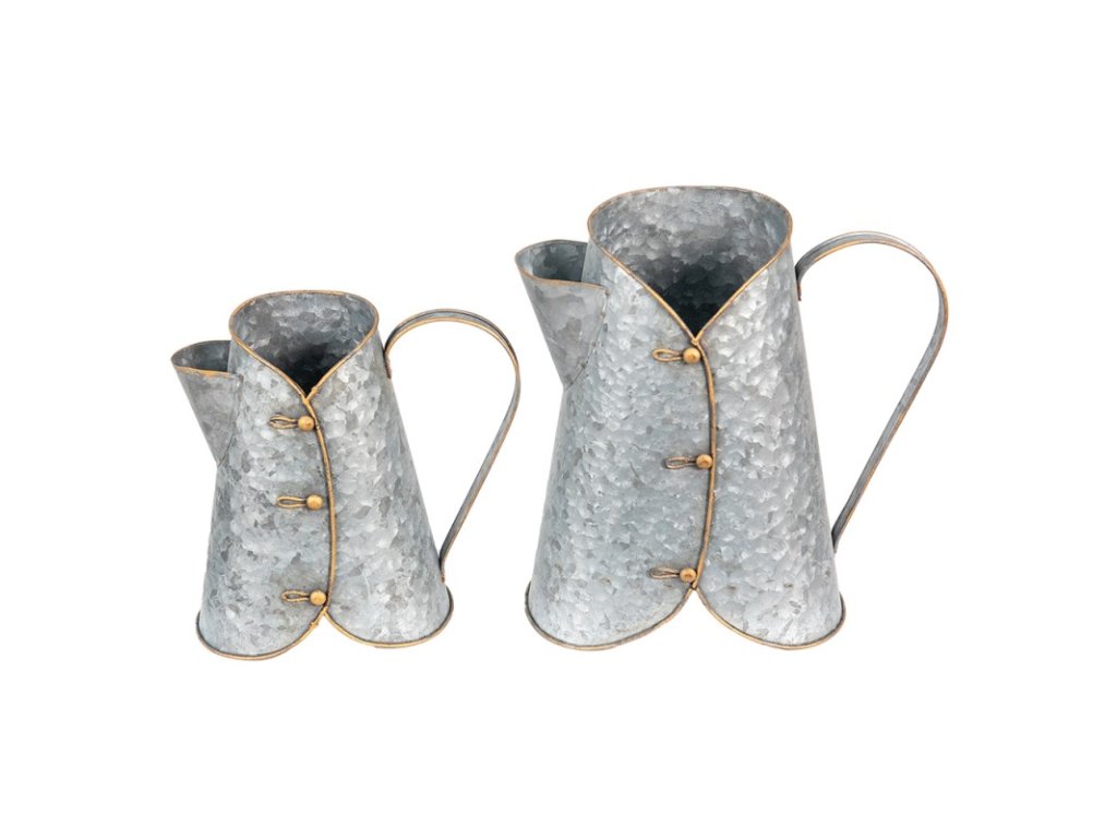 6y4877 decorative watering can 291629 241421 cm grey metal home accessory
