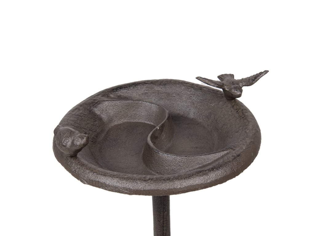 6y5280 bird bath 23x25x52 cm brown iron (1)