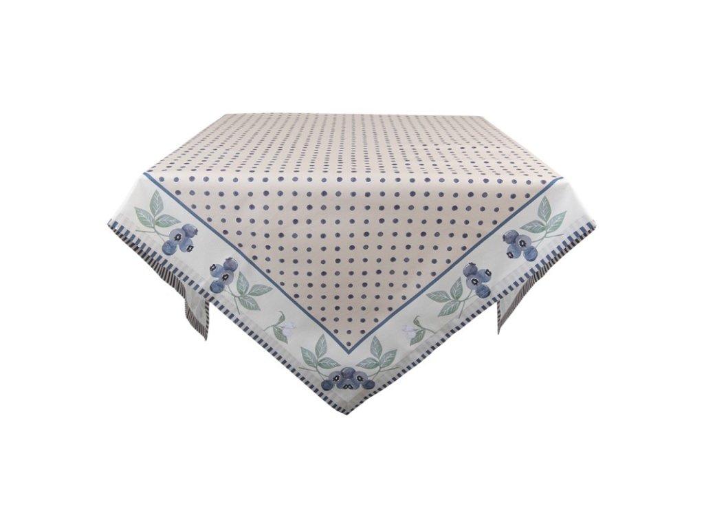 bbf01 square tablecloth 100100 cm beige blue cotton blueberries square tablecloth table linen