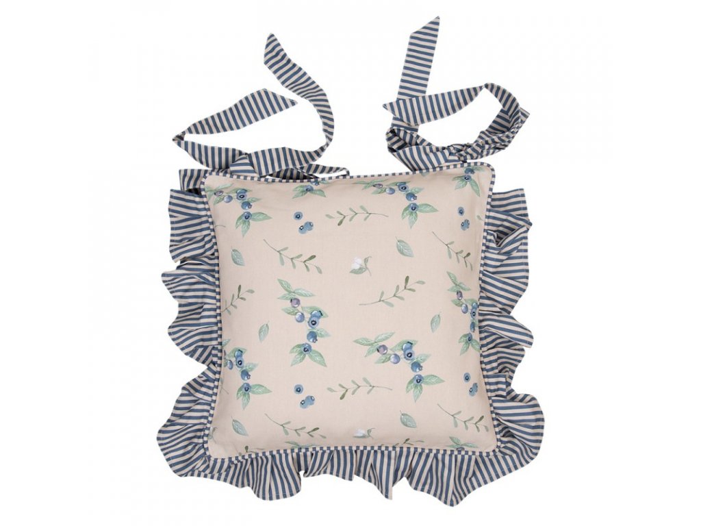 bbf25 cushion cover for chair cushion 4040 cm beige blue cotton blueberries square throw pillow pillowcase throw cushion