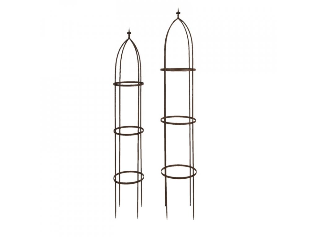 5y0968 creeper flowers rack set of 2 3131180 cm brown iron climbing plants support garden stake for plants (1)