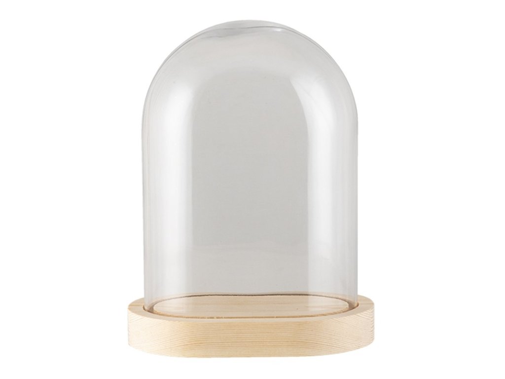 6gl3010 glass cloche 171223 cm transparent oval