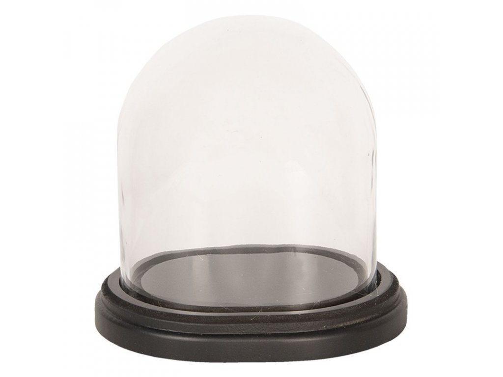 6gl2488 glass cloche 171418 cm transparent oval glass cloche