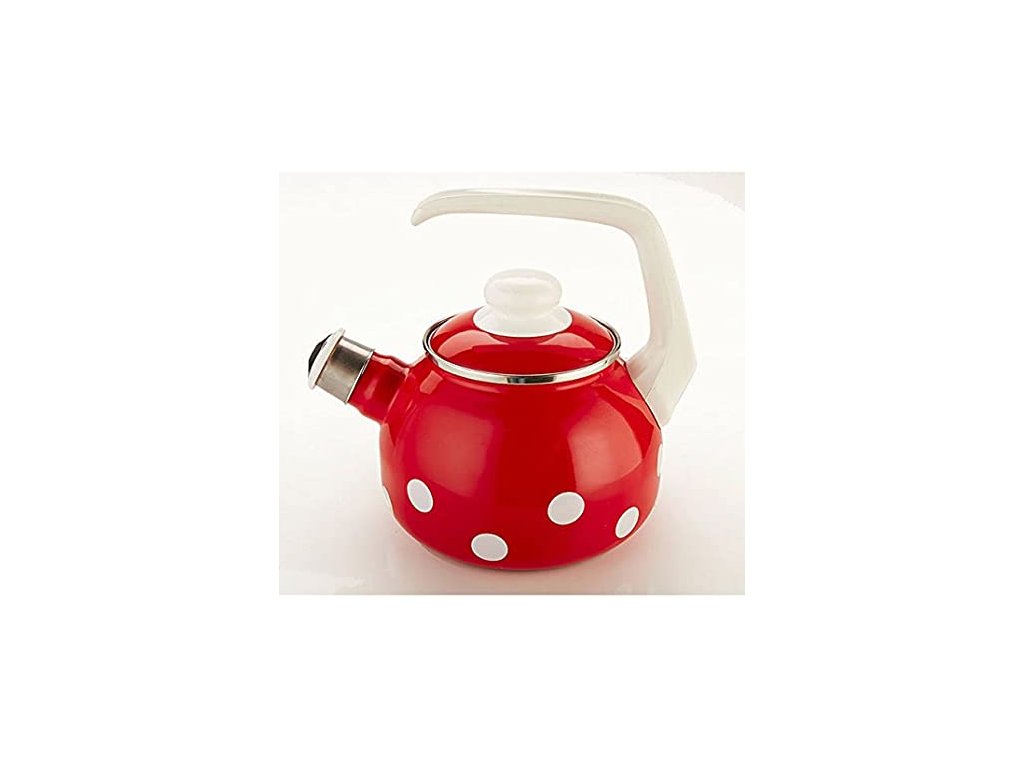 46111 smaltovana konvice na caj s pistalkou 1 7 l
