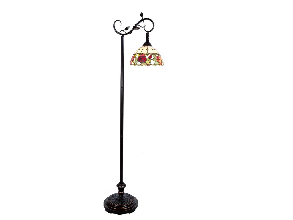 43837 stojaci lampa tiffany 40 27 152 cm e27 60w