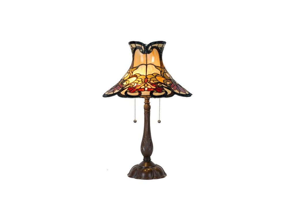 36765 stolni lampa tiffany 51 66 cm 2x e27 max 60w