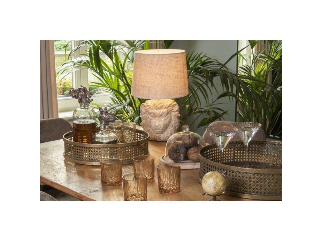 6lmc0019 table lamp lion o 3049 cm e27 max 160w beige ceramic round desk lamp (2)