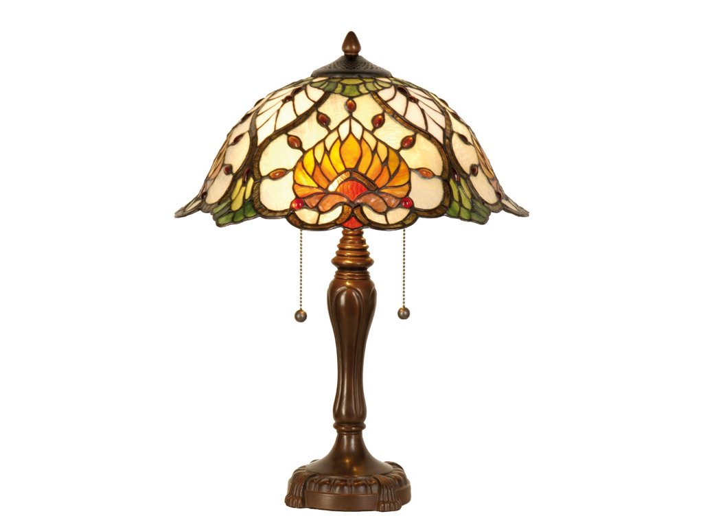41513 stolni lampa tiffany 40 50 cm 2x e27 max 60w