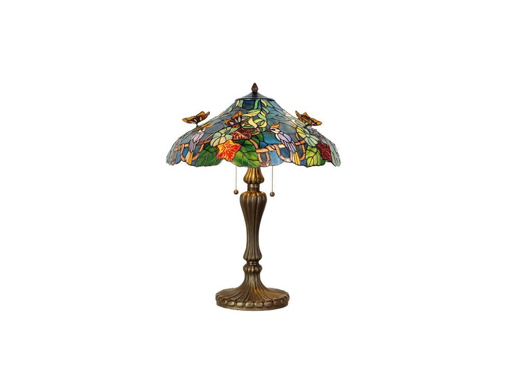 36768 stolni lampa tiffany 52 65 cm 2x e27 max 60w