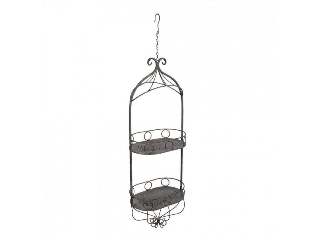 5y1126 plant holder 33x24x91 108 cm grey iron flower pot (1)