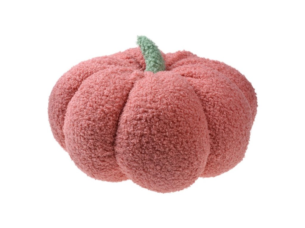 kg033008p decorative cushion pumpkin o 28x18 cm pink fabric