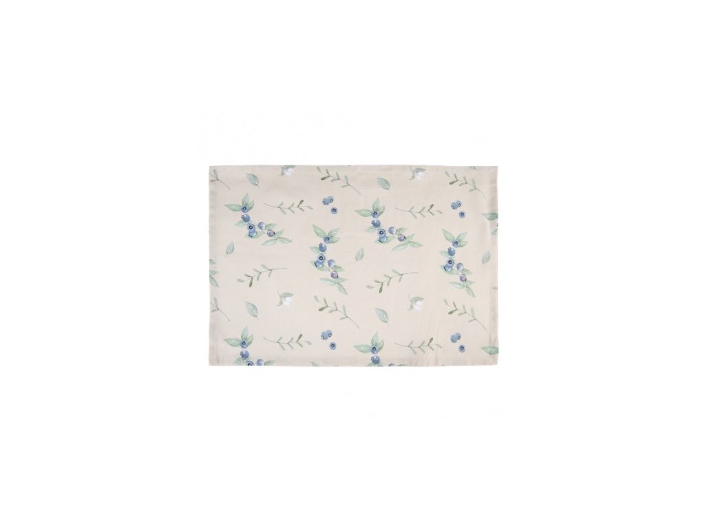 bbf42 1 tea towel 50x70 cm beige blue cotton blueberries kitchen towel (1)