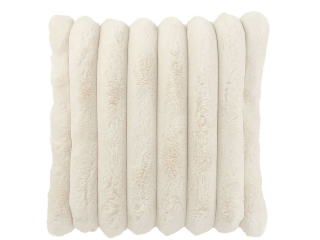 bily plysovy mekoucky zebrovany polstar soft gio 4545 cm