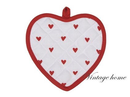 bilo cervena chnapka podlozka se srdicky love it 2020 cm