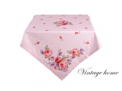 dtr05 tablecloth 150250 cm pink violet cotton roses rectangle tablecloth table linen