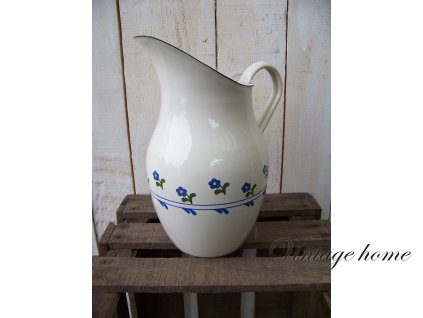 Emaille Krug Wasserkanne NEU Saftkrug Blumenvase Milchkrug Nostalgie