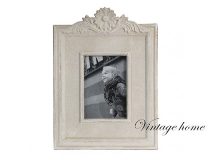 2f0858 picture frame 1317 cm beige mdf flower rectangle