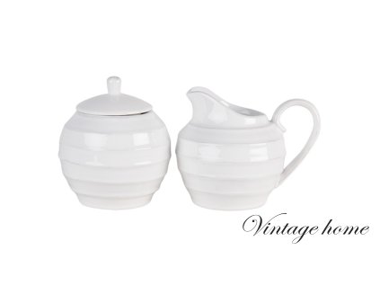 ricrsu milk and sugar set white dolomite round