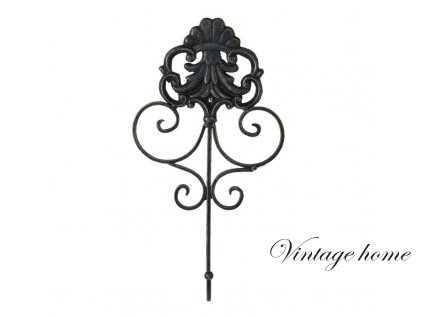 6y4675 wall hook 17531 cm black iron curls coat rack wall coat rack (1)