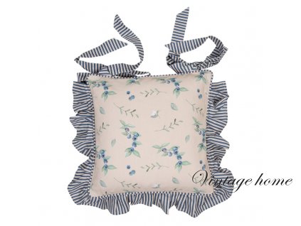 bbf25 cushion cover for chair cushion 4040 cm beige blue cotton blueberries square throw pillow pillowcase throw cushion
